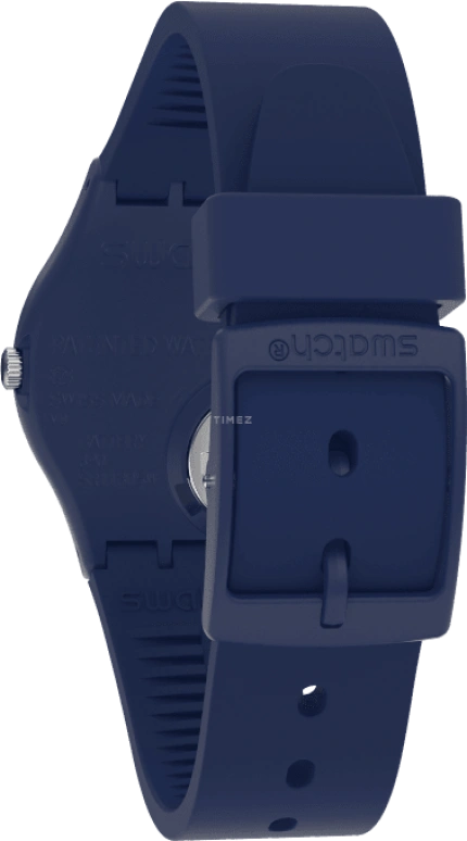 Swatch,Originals 39.20mm,39.20mm,Plastic,Blue,Sapphire,Crystal Glass,Closed,GN726