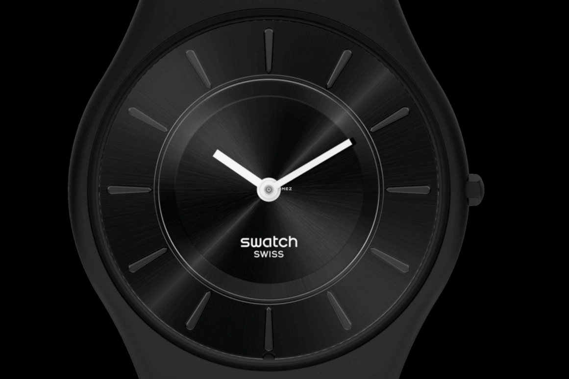 Swatch,Other 34mm,34mm,Bio-sourced,Black,Quartz,Sapphire,Crystal Glass,Round,SS08B100,SS08B100-S14