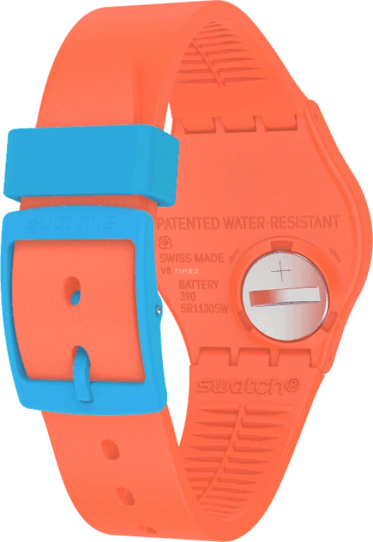 Swatch,Originals 34mm,34mm,Plastic,Blue,GO121