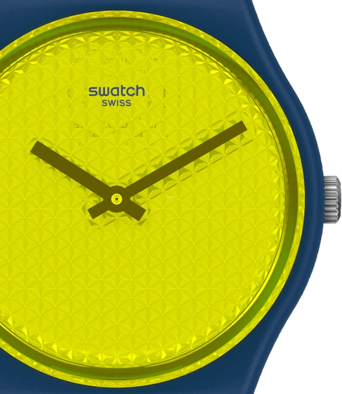 Swatch,Originals 34mm,34mm,Plastic,Yellow,GN266
