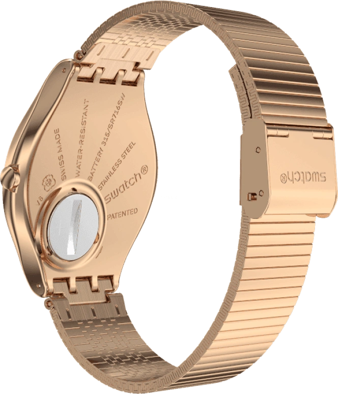 Swatch,SKIN ,Stainless Steel,Gold,SYXG101GG