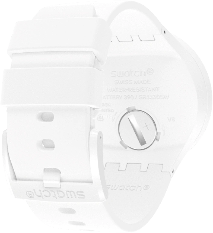 Swatch,THE BOLD 47mm,47mm,Plastic,White,SO27Z106