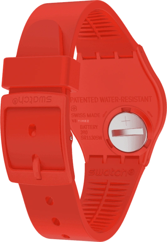 Swatch,Originals 34mm,34mm,Plastic,Red,GR183