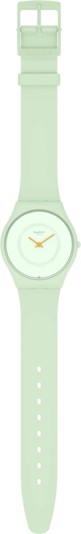 Swatch,SKIN 34mm,34mm,Ceramic,Green,Quartz,Round,Cyan,SS09G101