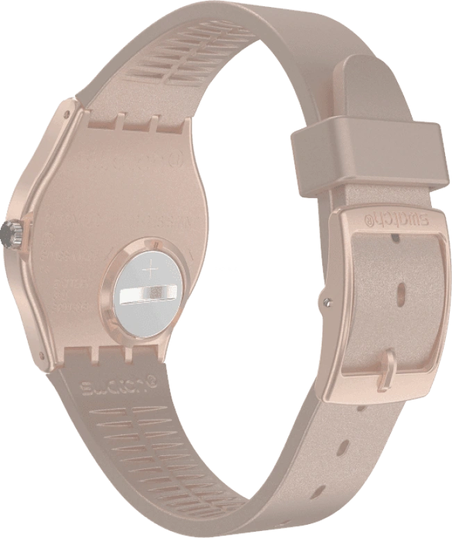 Swatch,Originals 34mm,34mm,Plastic,Pink,Sapphire,Crystal Glass,GP403