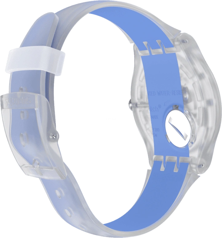 Swatch,Originals 41mm,41mm,Plastic,Skeleton,Quartz,Round,Transparent,SUOK156