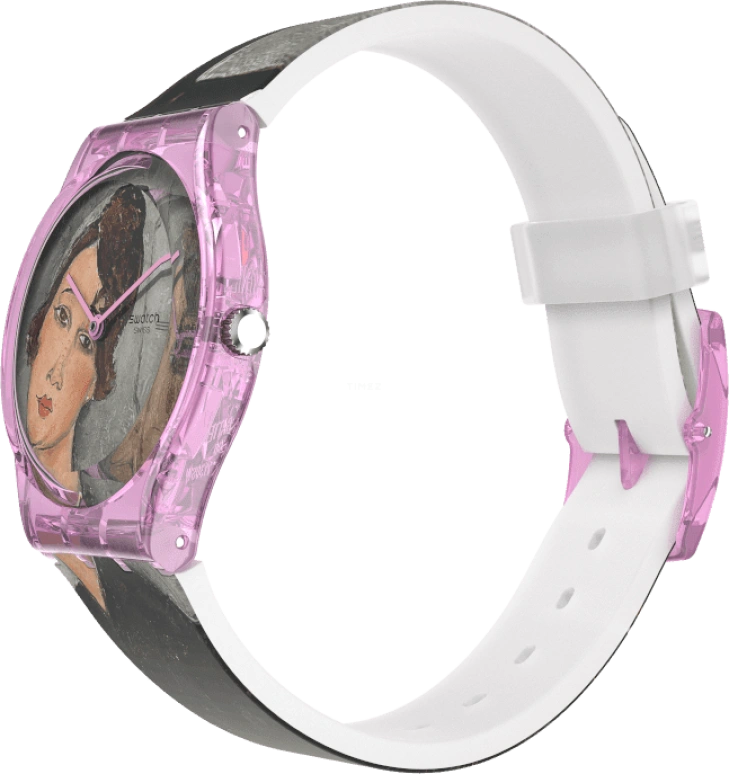 Swatch,Originals 34mm,34mm,Plastic,Multi-Color,Quartz,Sapphire,Crystal Glass,Round,GZ356
