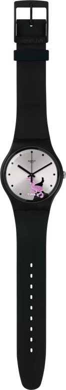 Swatch,Originals 41mm,41mm,Plastic,Grey,Quartz,Round,Black,SUOB139