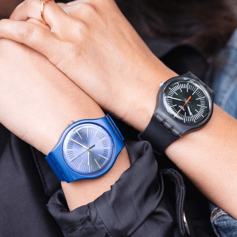 Swatch,Originals 41mm,41mm,Plastic,Blue,SUON143