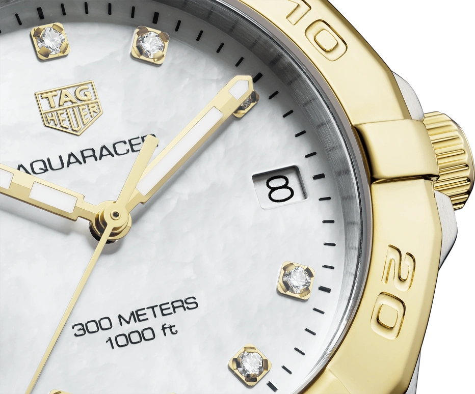 TAG Heuer,Aquaracer 32mm,32mm,Stainless Steel,White,Sapphire,Minutes,Seconds,WBD1322,WBD1322.BB0320