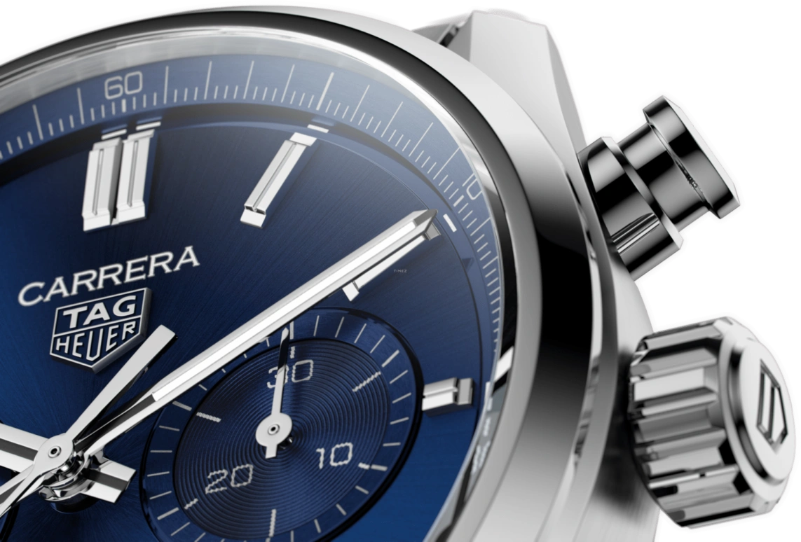 TAG Heuer,Carrera 42mm,42mm,Stainless Steel,Blue,Automatic,Chronograph,Date,Column Wheel,CBN2011,CBN2011.BA0642