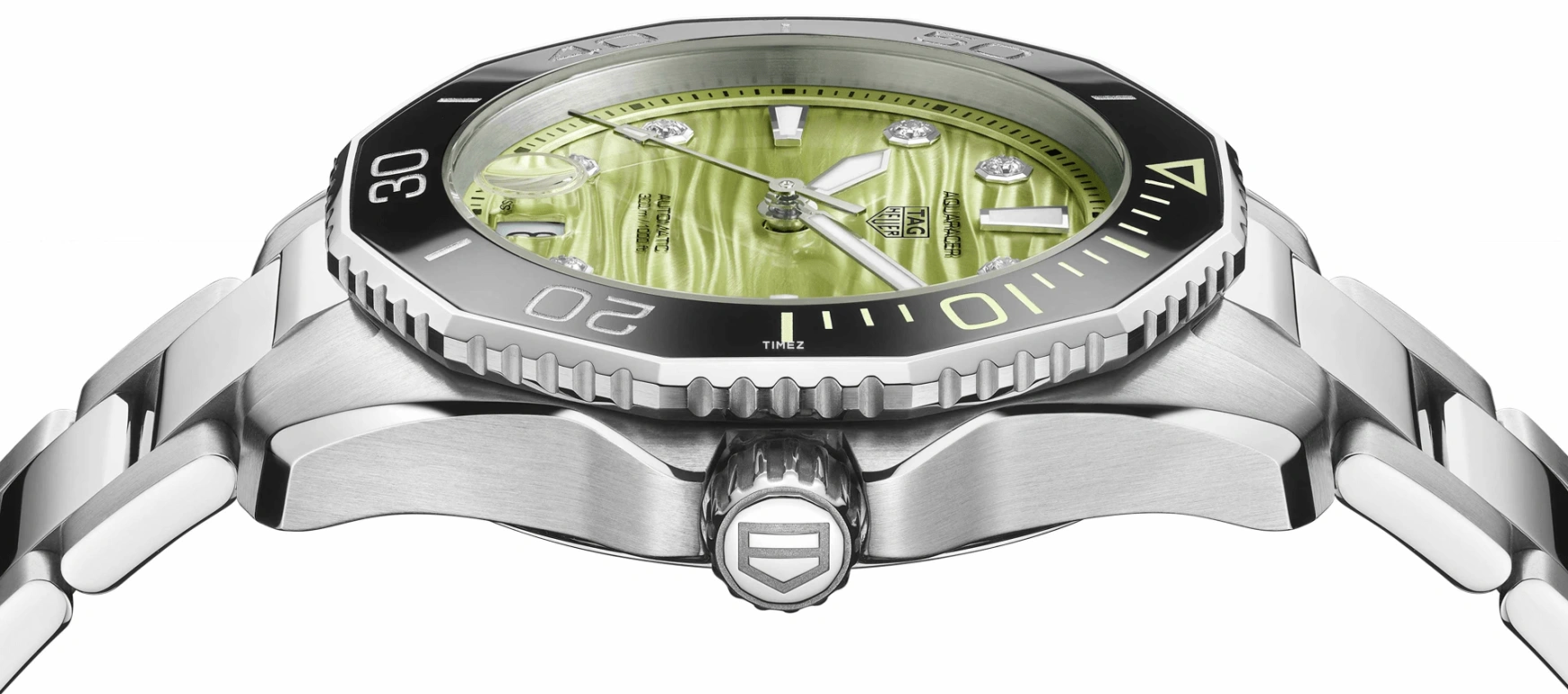 TAG Heuer,Aquaracer 36mm,36mm,Stainless Steel,Ceramic,Green,Automatic,Day,42hours,WBP231L,WBP231L.BA0618