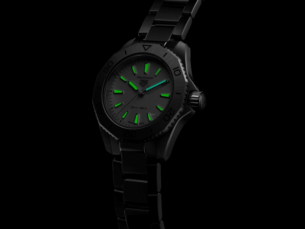 TAG Heuer,Aquaracer 30mm,30mm,Stainless Steel,Silver,Quartz,Day,Sapphire,WBP1411,WBP1411.BA0622