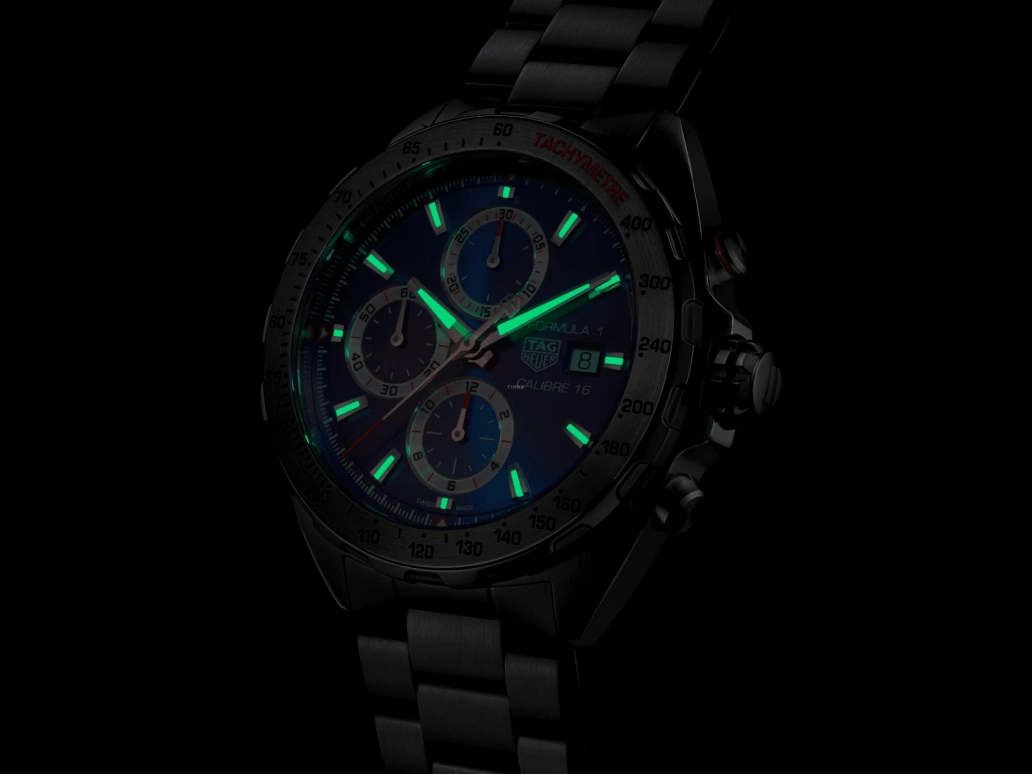 TAG Heuer,Formula 1 44mm,44mm,Stainless Steel,White,Blue,Red,Automatic,42hours,In-house Caliber,CAZ2015,CAZ2015.BA0876