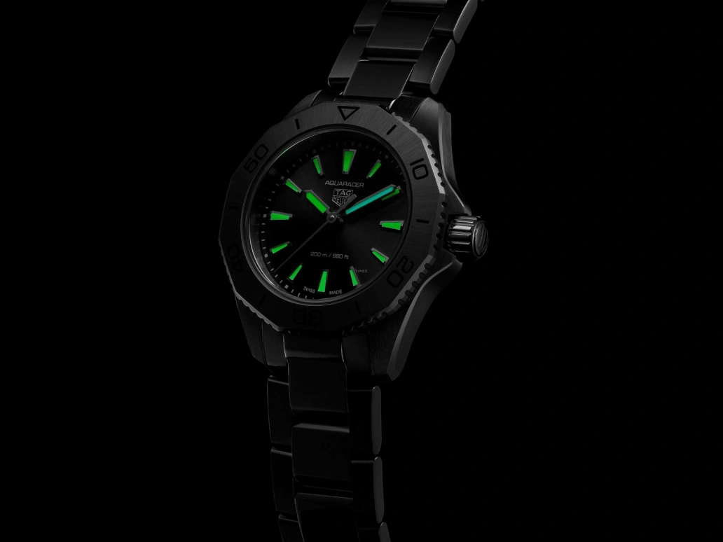 TAG Heuer,Aquaracer 30mm,30mm,Stainless Steel,Black,Quartz,Day,Sapphire,WBP1410,WBP1410.BA0622