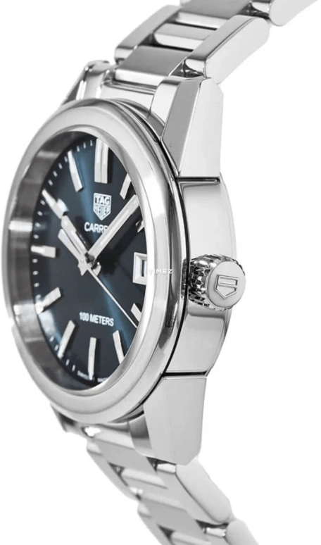 TAG Heuer,Carrera 36mm,36mm,Stainless Steel,Blue,Quartz,Day,Sapphire,WBG1310,WBG1310.BA0758