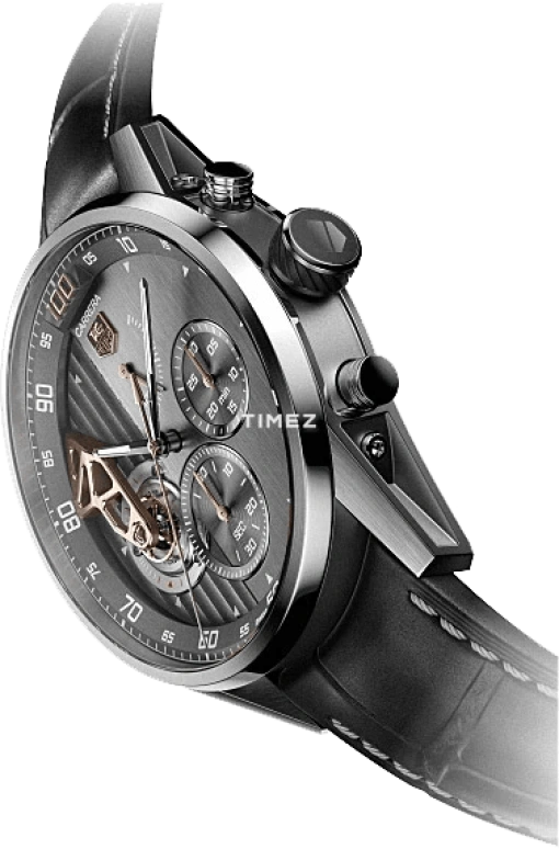 TAG Heuer,Carrera 45mm,45mm,Titanium,Grey,Automatic,Chronograph,Tourbillon,CAR2B83,CAR2B83.FC6339