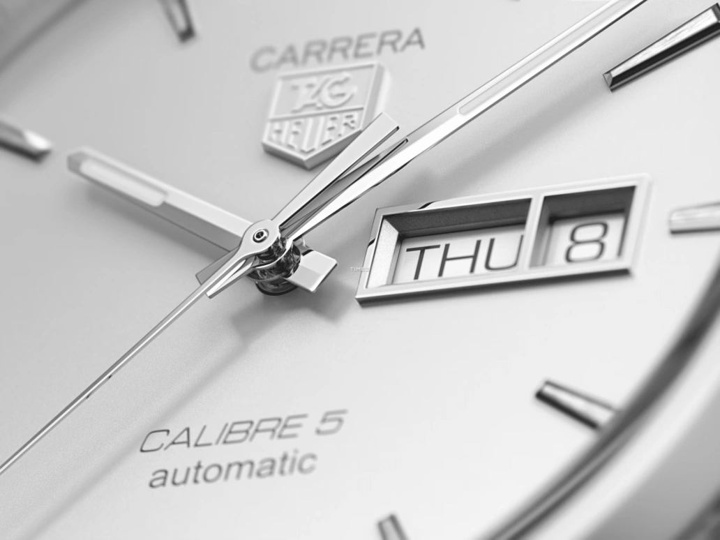 TAG Heuer,Carrera 41mm,41mm,Stainless Steel,White,Automatic,Date,Day,WAR201B,WAR201B.BA0723