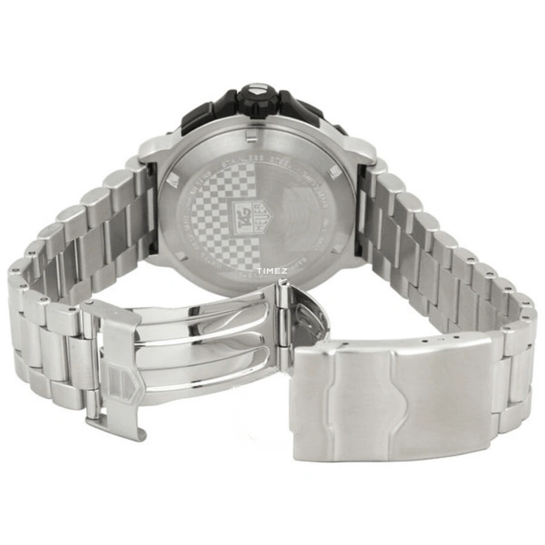 TAG Heuer,Formula 1 41mm,41mm,Stainless Steel,Black,Quartz,Chronograph,Big Date,Alarm,WAH111A,WAH111A.BA0850