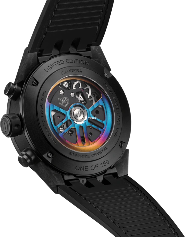 TAG Heuer,Carrera 45mm,45mm,Carbotanium,Black,Multi-Color,Automatic,Chronograph,Tourbillon,CAR5A8AF,CAR5A8AF.FC6415