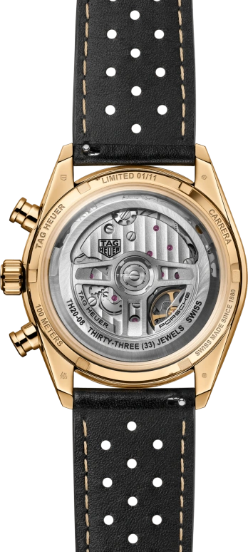 TAG Heuer,Carrera 42mm,42mm,Yellow Gold,Black,Automatic,Chronograph,Day,CBS2041,CBS2041.EB0382