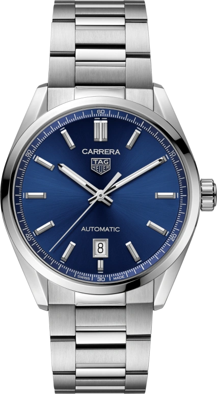 TAG Heuer,Carrera 39mm,39mm,Stainless Steel,Blue,Automatic,Chronograph,Date,WBN2112,WBN2112.BA0639
