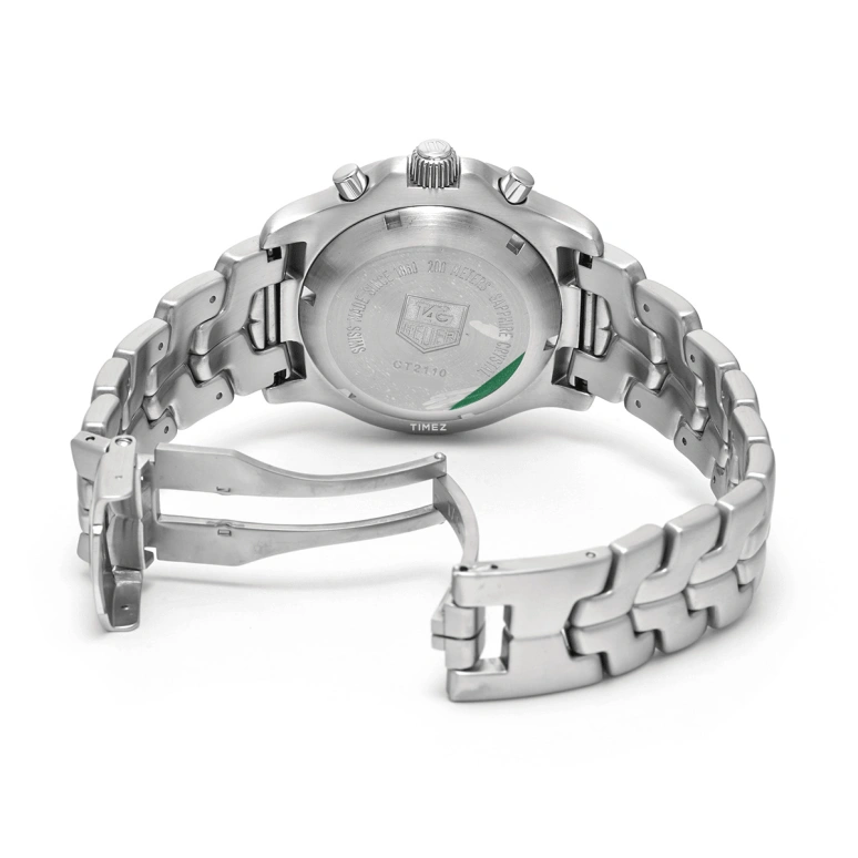 TAG Heuer,Link 46mm,46mm,Stainless Steel,Blue,Automatic,Chronograph,Day,CT2110,CT2110.BA0550
