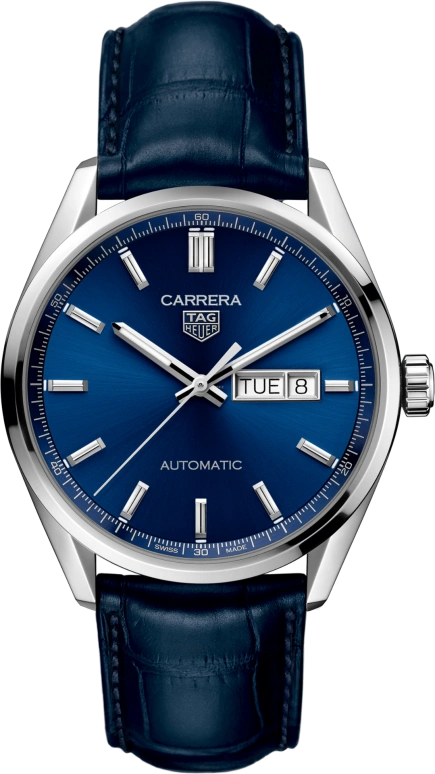 TAG Heuer,Carrera 39mm,39mm,Stainless Steel,Blue,Automatic,Date,Day,WBN2012,WBN2012.FC6502