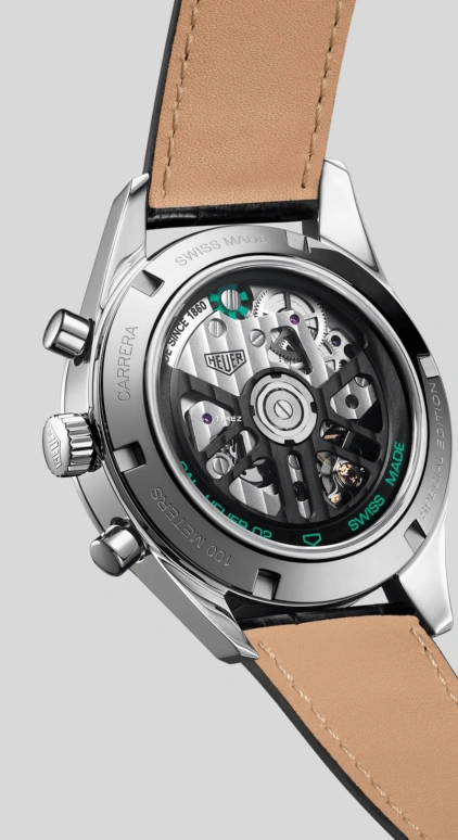 TAG Heuer,Carrera 39mm,39mm,Stainless Steel,Green,Automatic,Chronograph,80hours,Chris Evans,CBK221F,CBK221F.FC6479