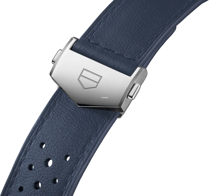 TAG Heuer,Carrera 42mm,42mm,Stainless Steel,White,Blue,Automatic,Chronograph,Day,CBN201B,CBN201B.FC6541
