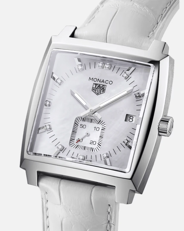 TAG Heuer,Monaco 37mm,37mm,Stainless Steel,White,Quartz,Day,Sapphire,WAW131B,WAW131B.FC6247