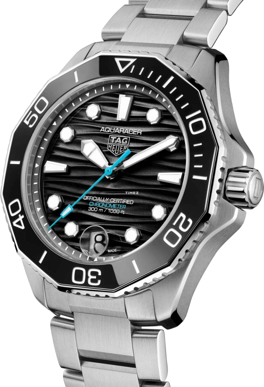 TAG Heuer,Aquaracer 42mm,42mm,Stainless Steel,Black,Automatic,Day,80hours,WBP5110,WBP5110.BA0013