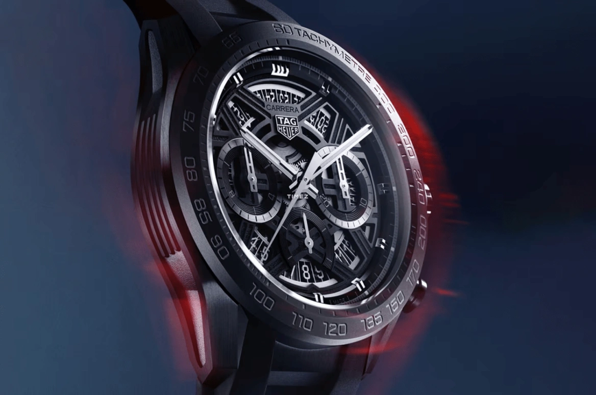 TAG Heuer,Carrera 44mm,44mm,Titanium,Grey,Skeleton,Automatic,Chronograph,Day,CBU2080,CBU2080.FT6272