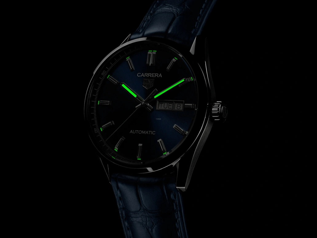 TAG Heuer,Carrera 39mm,39mm,Stainless Steel,Blue,Automatic,Date,Day,WBN2012,WBN2012.FC6502