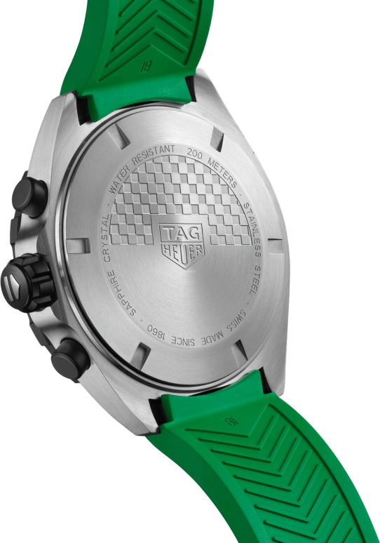TAG Heuer,Formula 1 43mm,43mm,Stainless Steel,White,Black,Green,Sapphire,Crystal Glass,Faceting,CAZ101AP,CAZ101AP.FT8056