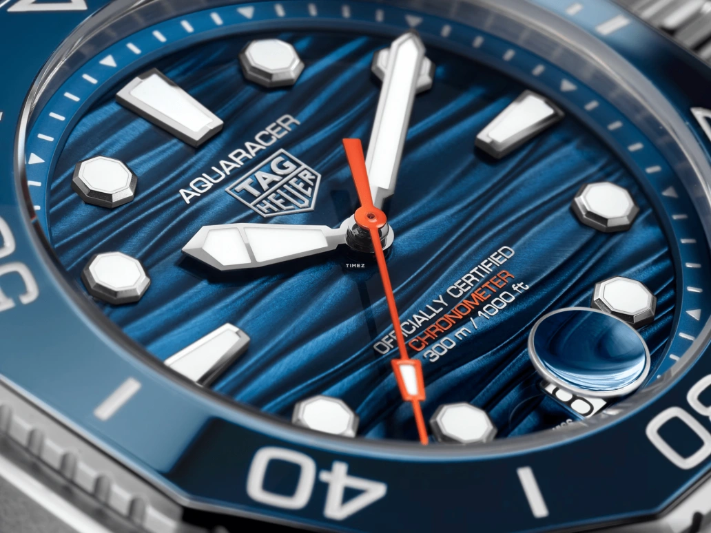 TAG Heuer,Aquaracer 42mm,42mm,Stainless Steel,Blue,Automatic,Day,80hours,WBP5111,WBP5111.FT6259