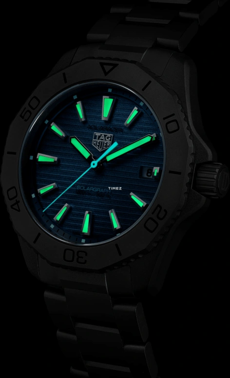 TAG Heuer,Aquaracer 40mm,40mm,Titanium,Ice Blue,Quartz,Day,Solar Charging,WBP1182,WBP1182.BF0000