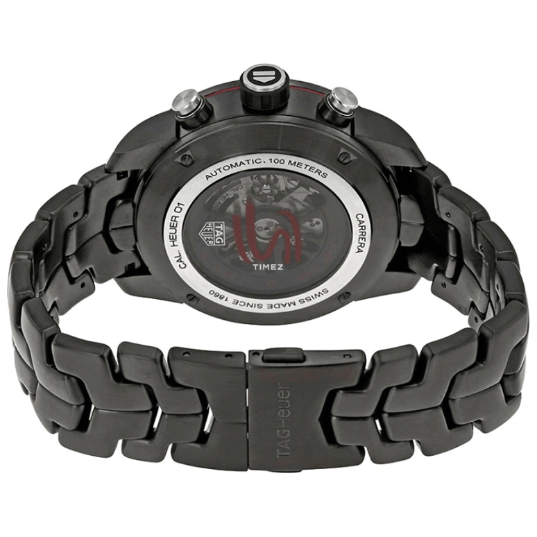 TAG Heuer,Carrera 45mm,45mm,Stainless Steel,Black,Automatic,Chronograph,Day,CAR2A1L,CAR2A1L.BA0688