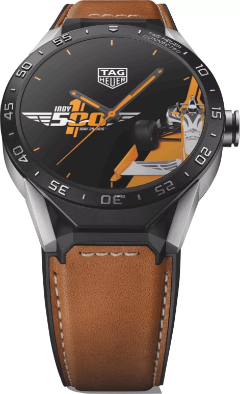 TAG Heuer,Connected Watch 46mm,46mm,Titanium,Multi-Color,Processor,Chronograph,Day,Smartwatch,GPS,Sapphire,Round,SAR8A80,SAR8A80.FT6070