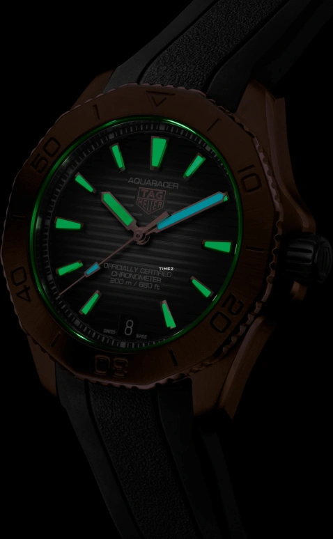 TAG Heuer,Aquaracer 40mm,40mm,Rose Gold,Black,Automatic,Day,Sapphire,Crystal Glass,WBP5150,WBP5150.FT6199