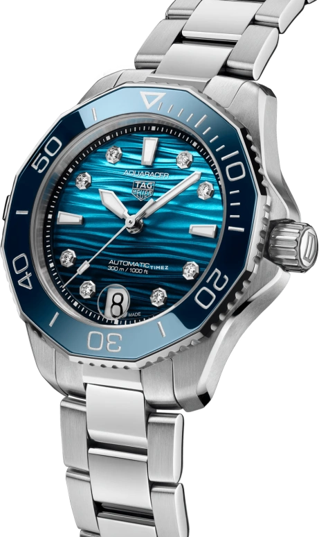 TAG Heuer,Aquaracer 36mm,36mm,Stainless Steel,Ceramic,Blue,Automatic,Day,42hours,WBP231N,WBP231N.BA0618