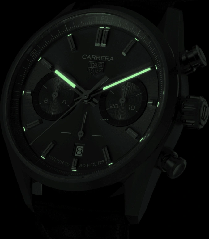 TAG Heuer,Carrera 42mm,42mm,Stainless Steel,Grey,Automatic,Chronograph,Date,Column Wheel,CBN2012,CBN2012.FC6483