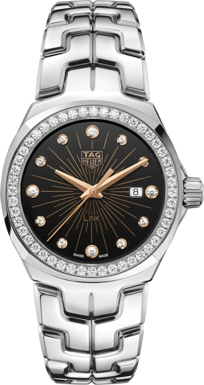 TAG Heuer,Link 32mm,32mm,Stainless Steel,Black,Quartz,Date,Sapphire,WBC131G,WBC131G.BA0649