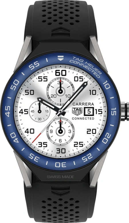 TAG Heuer,Connected Watch 45mm,45mm,Titanium,Aluminium,Black,Processor,Chronograph,Day,Connected,Smartwatch,25hours,In-house Caliber,SBF8A8019,SBF8A8019.11FT6076