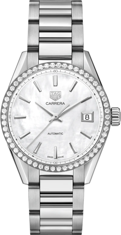 TAG Heuer,Carrera 36mm,36mm,Stainless Steel,White,Automatic,42hours,In-house Caliber,WBK2316,WBK2316.BA0652