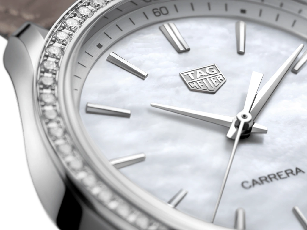 TAG Heuer,Carrera 36mm,36mm,Stainless Steel,White,Sapphire,Crystal Glass,Mother of Pearl,WBK1316,WBK1316.FC8258