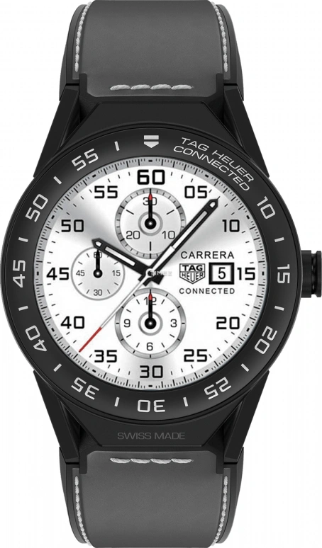 TAG Heuer,Connected Watch 45mm,45mm,Titanium,Ceramic,Black,Processor,Chronograph,Day,Connected,Smartwatch,25hours,In-house Caliber,SBF8A8013,SBF8A8013.82FT6104