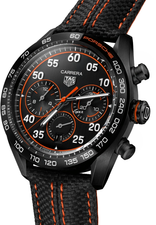 TAG Heuer,Carrera 44mm,44mm,Stainless Steel,Black,Automatic,Chronograph,Day,CBN2A1M,CBN2A1M.FC6526