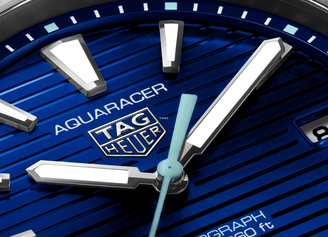 TAG Heuer,Aquaracer 40mm,40mm,Stainless Steel,Blue,Quartz,Day,In-house Caliber,WBP1113,WBP1113.BA0000