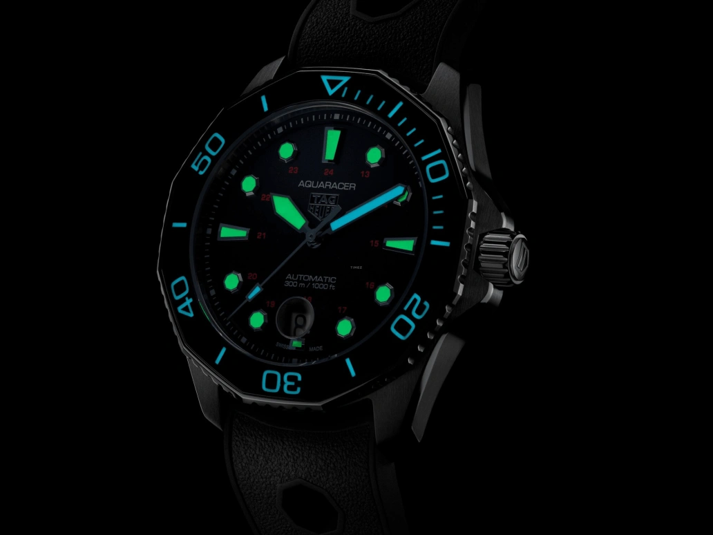 TAG Heuer,Aquaracer 43mm,43mm,Titanium,Ceramic,Black,Automatic,Chronograph,Date,WBP208C,WBP208C.FT6201